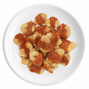 Poitrine de poulet & lamelles de banane