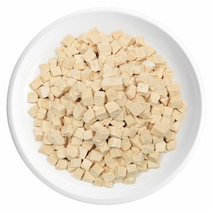 Cubes de blanc de poulet lyophilisés