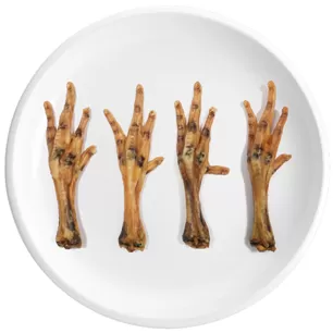 Pieds de poulet déshydratés