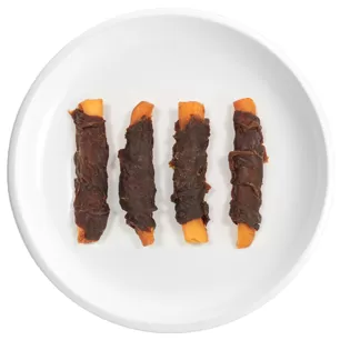 Lanières de canard et patate douce
