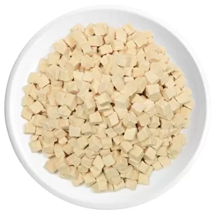 Cubes de poulet lyophilisés
