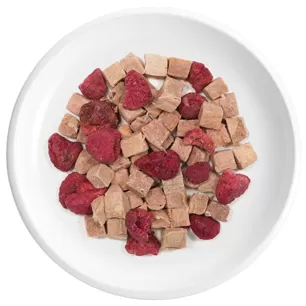 FD Cubes de canard et framboise