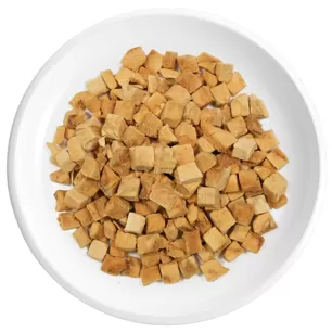 Cubes de saumon lyophilisé individuels