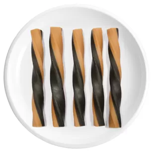 Twists carrés spiralés saveur épinard